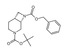 8-benzyl 3-tert-butyl 3,8-diazabicyclo[4.2.0]octane-3,8-dicarboxylate Structure
