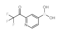 (2-(2,2,2-TRIFLUOROACETYL)PYRIDIN-4-YL)BORONIC ACID Structure