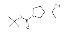 3-(1-羟乙基)吡咯烷-1-羧酸叔丁酯结构式