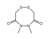 1,2-dimethyl-3,8-dioxo-1,2,5,6-diazadithiocane Structure