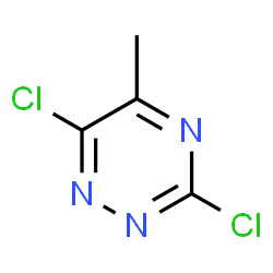3,6-Dichloro-5-methyl-1,2,4-triazine Structure