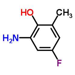 2-amino-4-fluoro-6-methylphenol structure