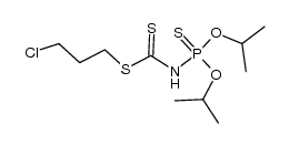 3-Chloropropyl N-(diisopropoxyphosphinothioyl)dithiocarbamate结构式