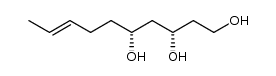 (+)-(3S,5R,8E)-1,3,5-trihydroxy-8-decene结构式
