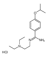 N'-[2-(diethylamino)ethyl]-4-propan-2-yloxybenzenecarboximidamide,hydrochloride结构式