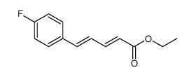 (2E,4E)-ethyl 5-(4'-fluorophenyl)penta-2,4-dienoate结构式