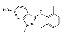 1-(2,6-dimethylanilino)-3-methylindol-5-ol结构式