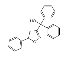 diphenyl(5-phenyl-4,5-dihydroisoxazol-3-yl)methanol Structure
