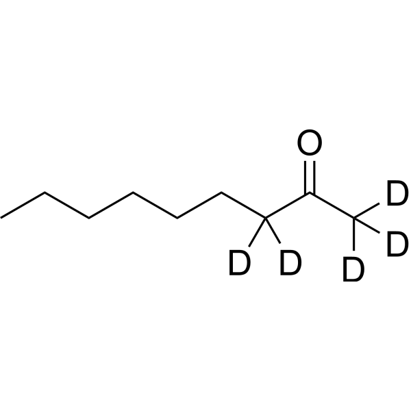 Heptyl methyl ketone-d5结构式