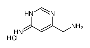 6-(Aminomethyl)-4-pyrimidinamine hydrochloride (1:1) Structure