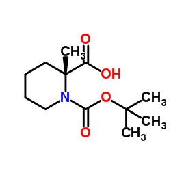 (R)-1-(叔丁氧基羰基)-2-甲基哌啶-2-甲酸图片