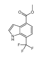 7-(三氟甲基)-1H-吲哚-4-羧酸甲酯结构式