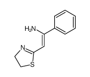 2-(thiazolin-2-yl)-1-phenyl-1-ethenamine Structure