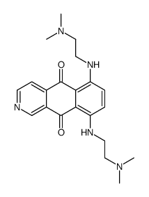 6,9-bis[2-(dimethylamino)ethylamino]benzo[g]isoquinoline-5,10-dione结构式