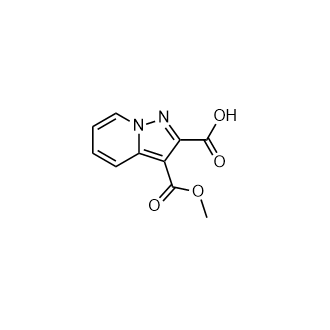 3-(Methoxycarbonyl)pyrazolo[1,5-a]pyridine-2-carboxylic acid Structure