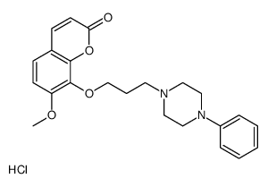 7-methoxy-8-[3-(4-phenylpiperazin-1-yl)propoxy]chromen-2-one hydrochlo ride Structure