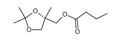 ((S)-2,2,4-trimethyl-1,3-dioxolan-4-yl)methyl butyrate结构式