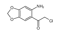 Ethanone, 1-(6-amino-1,3-benzodioxol-5-yl)-2-chloro- (9CI)结构式