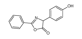 5(4H)-Oxazolone,4-(4-hydroxyphenyl)-2-phenyl- structure