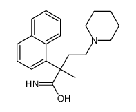 α-Methyl-α-(2-piperidinoethyl)-1-naphthaleneacetamide结构式