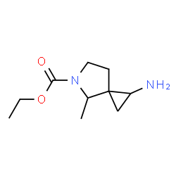 5-Azaspiro[2.4]heptane-5-carboxylicacid,1-amino-4-methyl-,ethylester(9CI)结构式