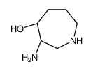 1H-Azepin-4-ol,3-aminohexahydro-,(3R,4R)-(9CI)结构式