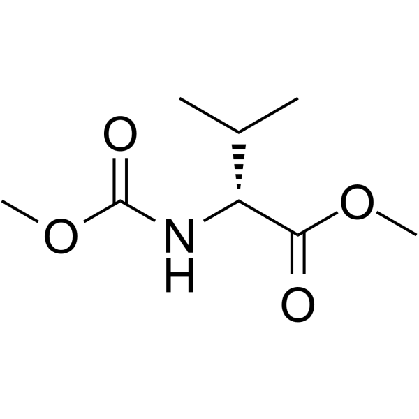 N-(Methoxycarbonyl)-D-Valine Methyl Ester structure