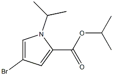 4-Bromo-1-isopropyl-1H-pyrrole-2-carboxylic acid isopropyl ester Structure