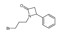 N-(3-bromopropyl)-4-phenylazetidin-2-one结构式