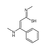 N-methyl-3-(methylamino)-3-phenylprop-2-enethioamide Structure