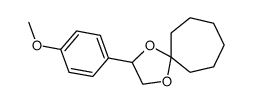 2-(4-methoxyphenyl)-1,4-dioxaspiro[4.6]undecane结构式