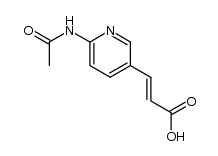 (E)-3-(6-acetylamino-pyridin-3-yl)acrylic acid Structure