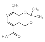 2,9,9-trimethyl-8,10-dioxa-3-azabicyclo[4.4.0]deca-2,4,11-triene-5-carboxamide Structure