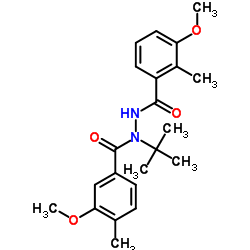 3-Methoxy-N'-(3-methoxy-4-methylbenzoyl)-2-methyl-N'-(2-methyl-2-propanyl)benzohydrazide Structure