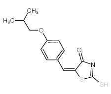 (5E)-5-(4-异丁氧基亚苄基)-2-疏基-1,3-噻唑-4(5H)-酮图片