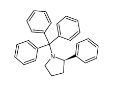 (R)-N-trityl 2-phenylpyrrolidine Structure