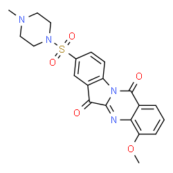 Piperazine,1-[(6,12-dihydro-4-methoxy-6,12-dioxoindolo[2,1-b]quinazolin-8-yl)sulfonyl]-4-methyl- (9CI) Structure