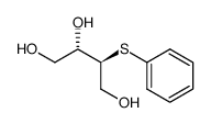 (2S,3S)-3-phenylthio-1,2,4-butanetriol结构式