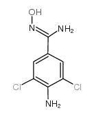 4-amino-3,5-dichloro-n'-hydroxybenzenecarboximidamide structure