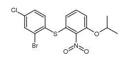 2'-Brom-4'-chlor-3-isopropyloxy-2-nitro-diphenylsulfid Structure