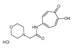 N-(4-hydroxy-5-oxocyclohepta-1,3,6-trien-1-yl)-2-morpholin-4-ylacetamide,hydrochloride Structure