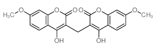 2-hydroxy-3-[(2-hydroxy-7-methoxy-4-oxo-chromen-3-yl)methyl]-7-methoxy-chromen-4-one结构式