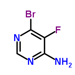 6-Bromo-5-fluoro-4-pyrimidinamine结构式