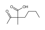 (2S)-2-acetyl-2-methylhexanoic acid结构式