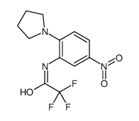 2,2,2-trifluoro-N-(5-nitro-2-pyrrolidin-1-ylphenyl)acetamide结构式