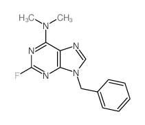 9H-Purin-6-amine,2-fluoro-N,N-dimethyl-9-(phenylmethyl)-结构式