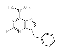 9H-Purin-6-amine,2-fluoro-N,N-dimethyl-9-(phenylmethyl)- structure