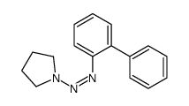 (2-phenylphenyl)-pyrrolidin-1-yldiazene结构式