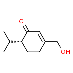 2-Cyclohexen-1-one,3-(hydroxymethyl)-6-(1-methylethyl)-,(6R)-(9CI)结构式