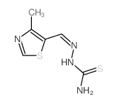 [(4-methyl-1,3-thiazol-5-yl)methylideneamino]thiourea结构式
